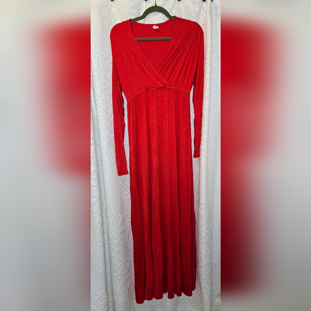 Pinkblush Elegant Red Maxi Dress